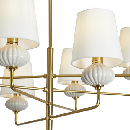 Люстра подвесная Freya Ceramics FR2029PL-08BS