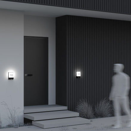 Уличный настенный светодиодный светильник Maytoni Outdoor Row O448WL-L9GF3KSR