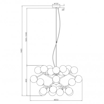 Подвесная люстра Maytoni Dallas MOD545PL-24G