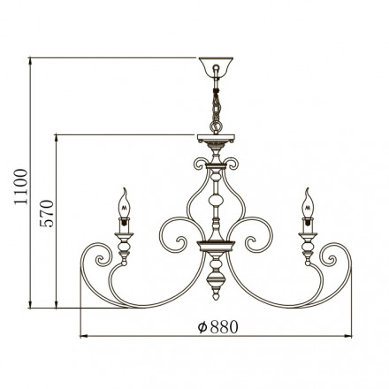 Подвесная люстра Maytoni Karina H631-PL-08-B
