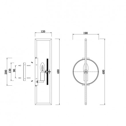 Бра Maytoni Marmo MOD099WL-01G