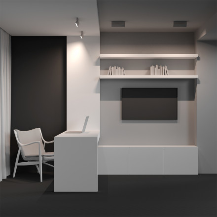 Потолочный светодиодный светильник Maytoni Technical Basis Rot C133CL-12W4K-W