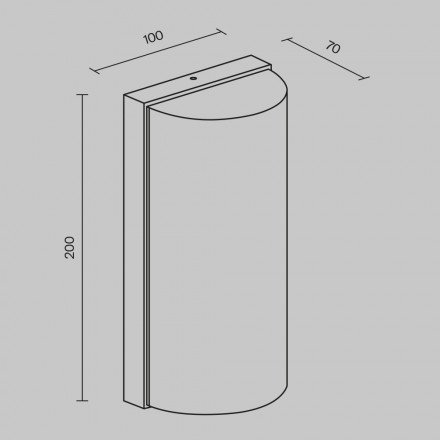 Уличный настенный светильник Maytoni Outdoor Badd O454WL-L10GF3K1