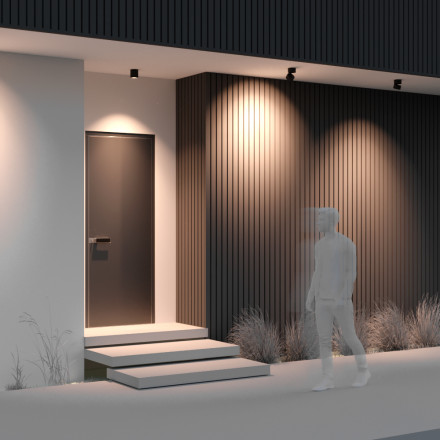 Уличный светодиодный светильник Maytoni Spin O310CL-L12GF3K