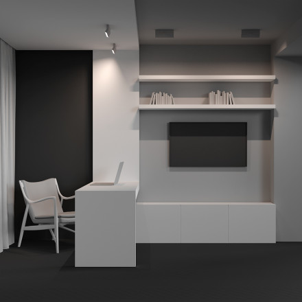 Потолочный светодиодный светильник Maytoni Technical Basis Rot C133CL-12W3K-W