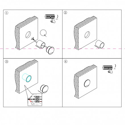 Встраиваемый светодиодный светильник Maytoni Biscotti O035-L3B3K