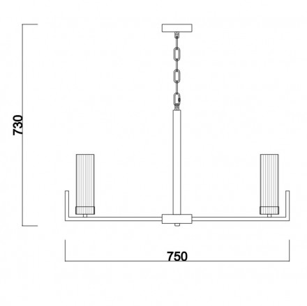 Люстра подвесная Freya Adeline FR5214PL-08CH