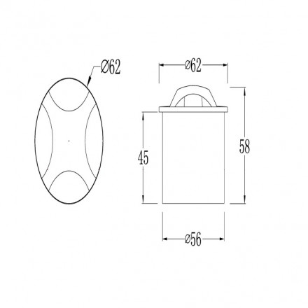 Встраиваемый светодиодный светильник Maytoni Biscotti O036-L3B3K