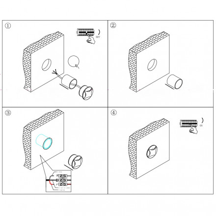 Встраиваемый светодиодный светильник Maytoni Biscotti O036-L3B3K