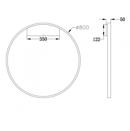 Светильник настенный Maytoni Rim MOD058WL-L50W3K