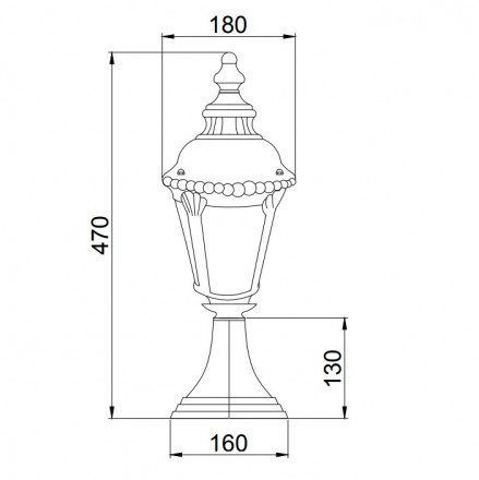 Ландшафтный светильник Maytoni Goiri O029FL-01BZ