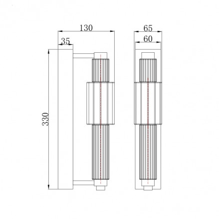 Бра Maytoni Verticale MOD308WL-L9BL3K