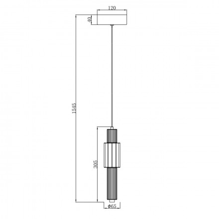 Подвесной светодиодный светильник Maytoni Verticale MOD308PL-L9CG3K