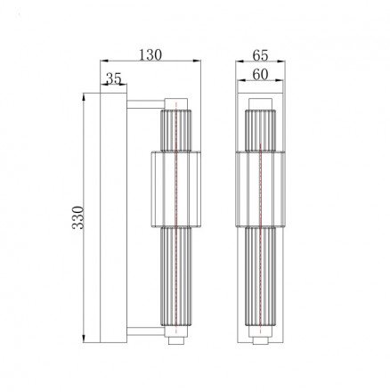 Бра Maytoni Verticale MOD308WL-L9CG3K
