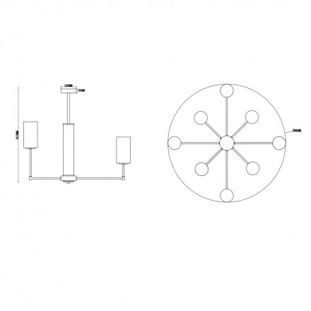 Подвесная люстра Freya Agnes FR5184PL-08BS