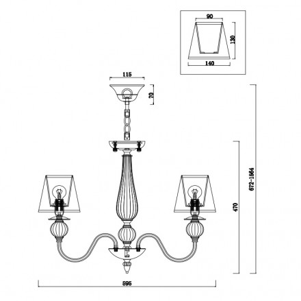 Подвесная люстра Freya Inessa FR2685PL-05BZ