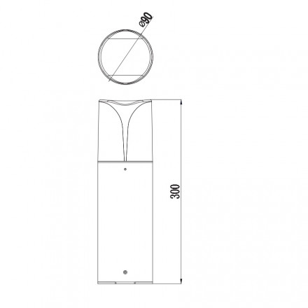 Ландшафтный светильник Maytoni Piccadilly O017FL-01B