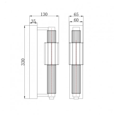 Бра Maytoni Verticale MOD308WL-L9GN3K