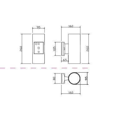 Настенный светильник Maytoni Rando O419WL-02GR
