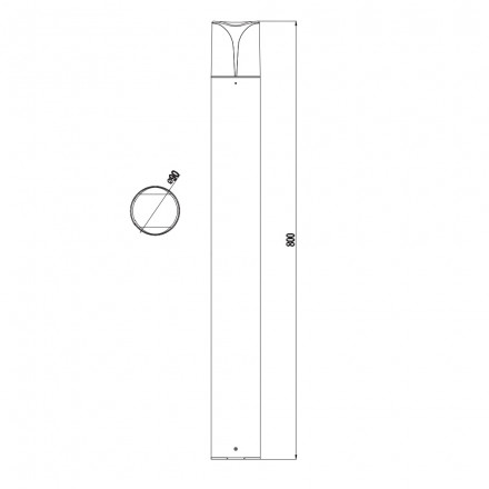 Ландшафтный светильник Maytoni Piccadilly O018FL-01B