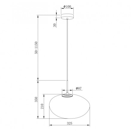 Подвесной светодиодный светильник Maytoni Roca MOD004PL-L5S3K