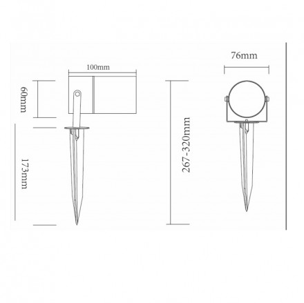 Ландшафтный светильник Maytoni Scope O025FL-01B