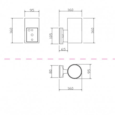 Настенный светильник Maytoni Rando O419WL-01GR
