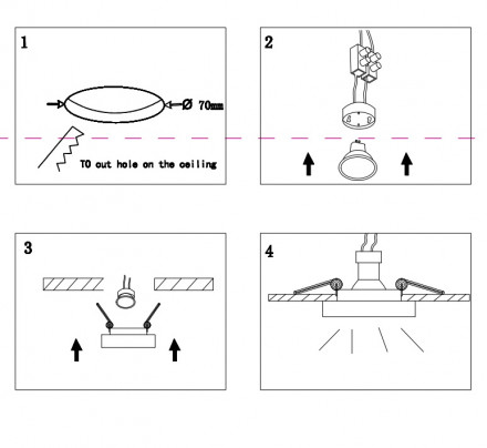 Встраиваемый светильник Maytoni Glasera DL046-01W