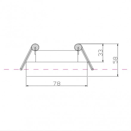 Встраиваемый светильник Maytoni Glasera DL046-01W