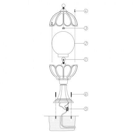 Ландшафтный светильник Maytoni Via O024FL-01G