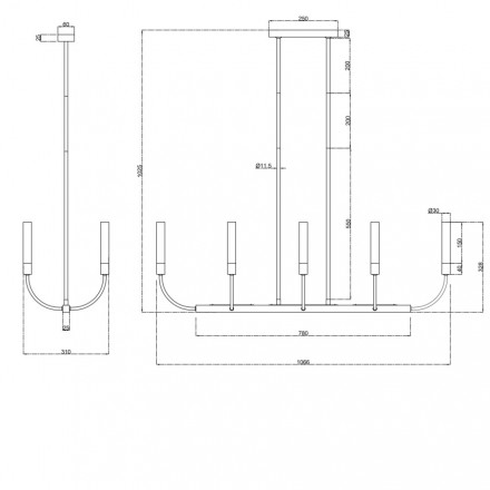 Люстра Maytoni Deja Vu MOD423CL-08C