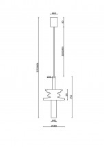 Подвесной светильник Maytoni Sound Wave MOD255PL-01B4