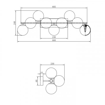 Бра Maytoni Dallas MOD547WL-09G