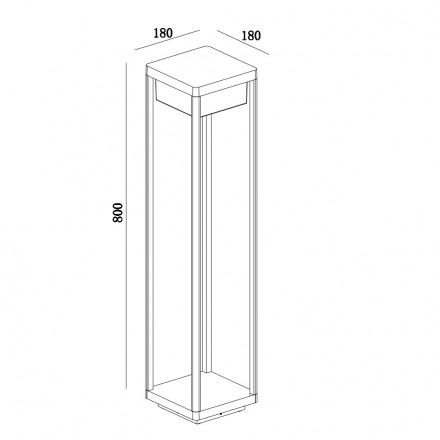 Ландшафтный светодиодный светильник Maytoni Baker Street O021FL-L10B3K