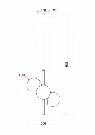 Подвесной светильник Freya Zing FR5199PL-03BS