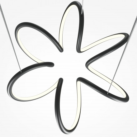 Люстра подвесная светодиодная Maytoni Curve MOD241PL-L60BK