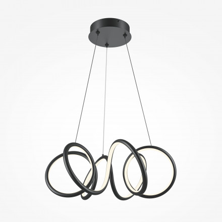 Люстра подвесная светодиодная Maytoni Curve MOD241PL-L60BK