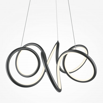 Люстра подвесная светодиодная Maytoni Curve MOD241PL-L60BK