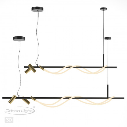 Подвесная светодиодная люстра Odeon Light Corda 4397/40L