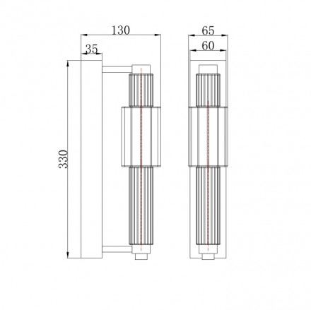 Бра Maytoni Verticale MOD308WL-L9GR3K