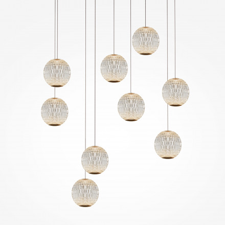 Люстра подвесная светодиодная Maytoni Sapphire MOD293PL-L56BS3K