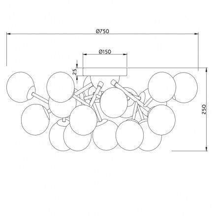 Потолочная люстра Maytoni Dallas MOD545PL-20CH