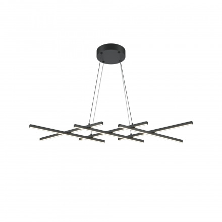 Люстра подвесная светодиодная Maytoni Halo MOD244PL-L50BK