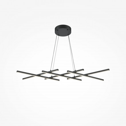 Люстра подвесная светодиодная Maytoni Halo MOD244PL-L50BK