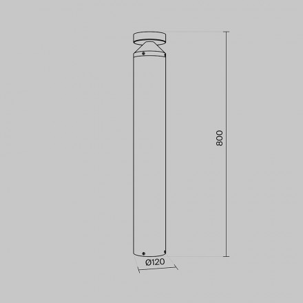 Ландшафтный светодиодный светильник Maytoni Outdoor Olten O591FL-L12GF3K1