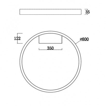 Потолочный светодиодный светильник Maytoni Rim MOD058CL-L50BS4K