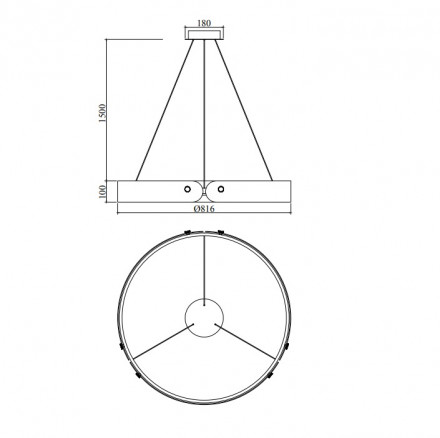 Подвесной светодиодный светильник Maytoni Interstellar MOD309PL-L40GR4K