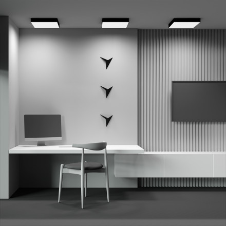 Светильник потолочный светодиодный Maytoni Zon C032CL-45W3K-SQ-B