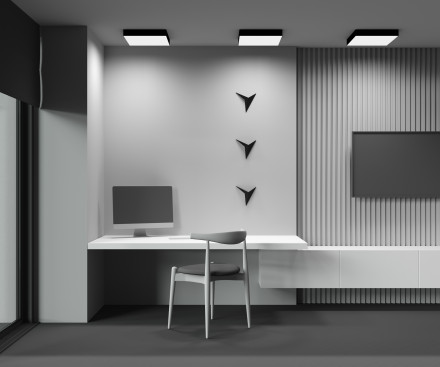 Светильник потолочный светодиодный Maytoni Zon C032CL-45W3K-SQ-B