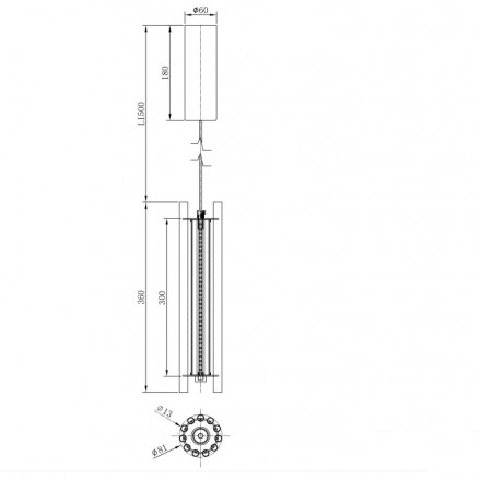 Подвесной светодиодный светильник Maytoni Sonata MOD410PL-L12CH3K